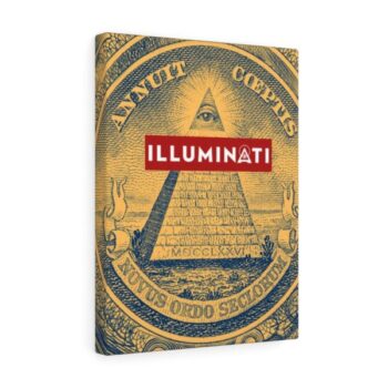 Novus Ordo Seclorum Illuminati Canvas [Blue & Gold]